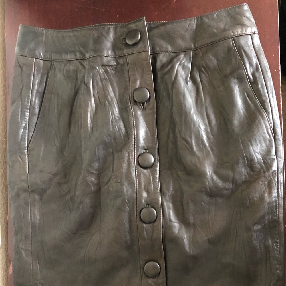 Joe’s Leather Skirt